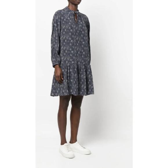 A.P.C. Natalia Peplum Dress Size XL NWT - Picture 2 of 7